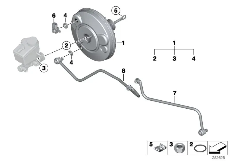 Brake booster diagram