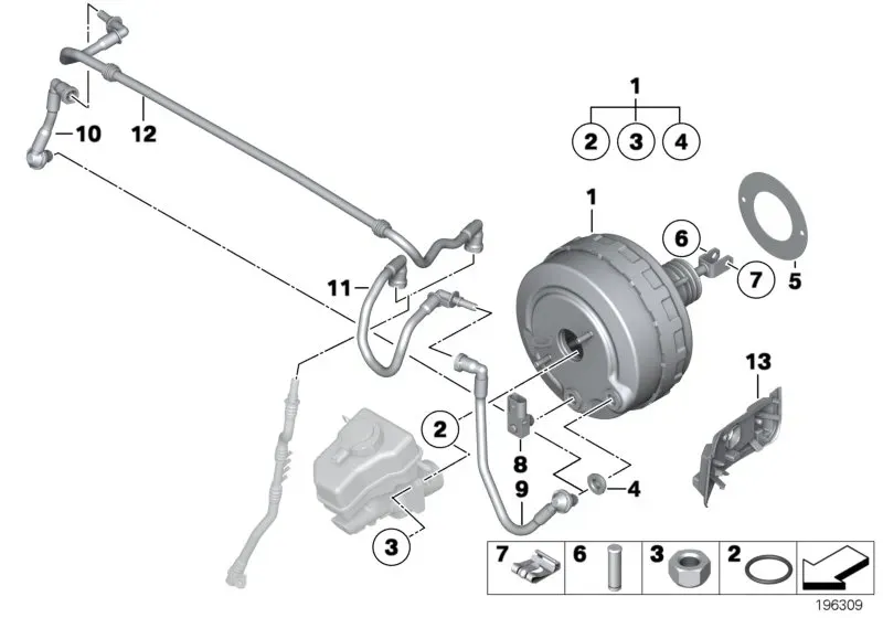 Brake booster diagram