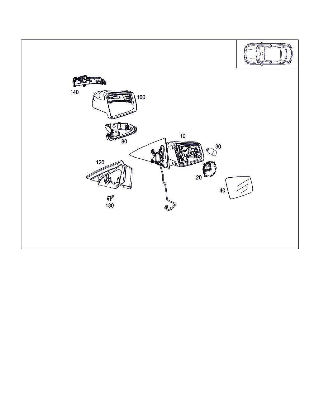 Right Exterior Mirror diagram