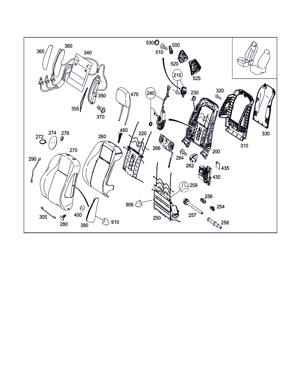 Right Seat diagram