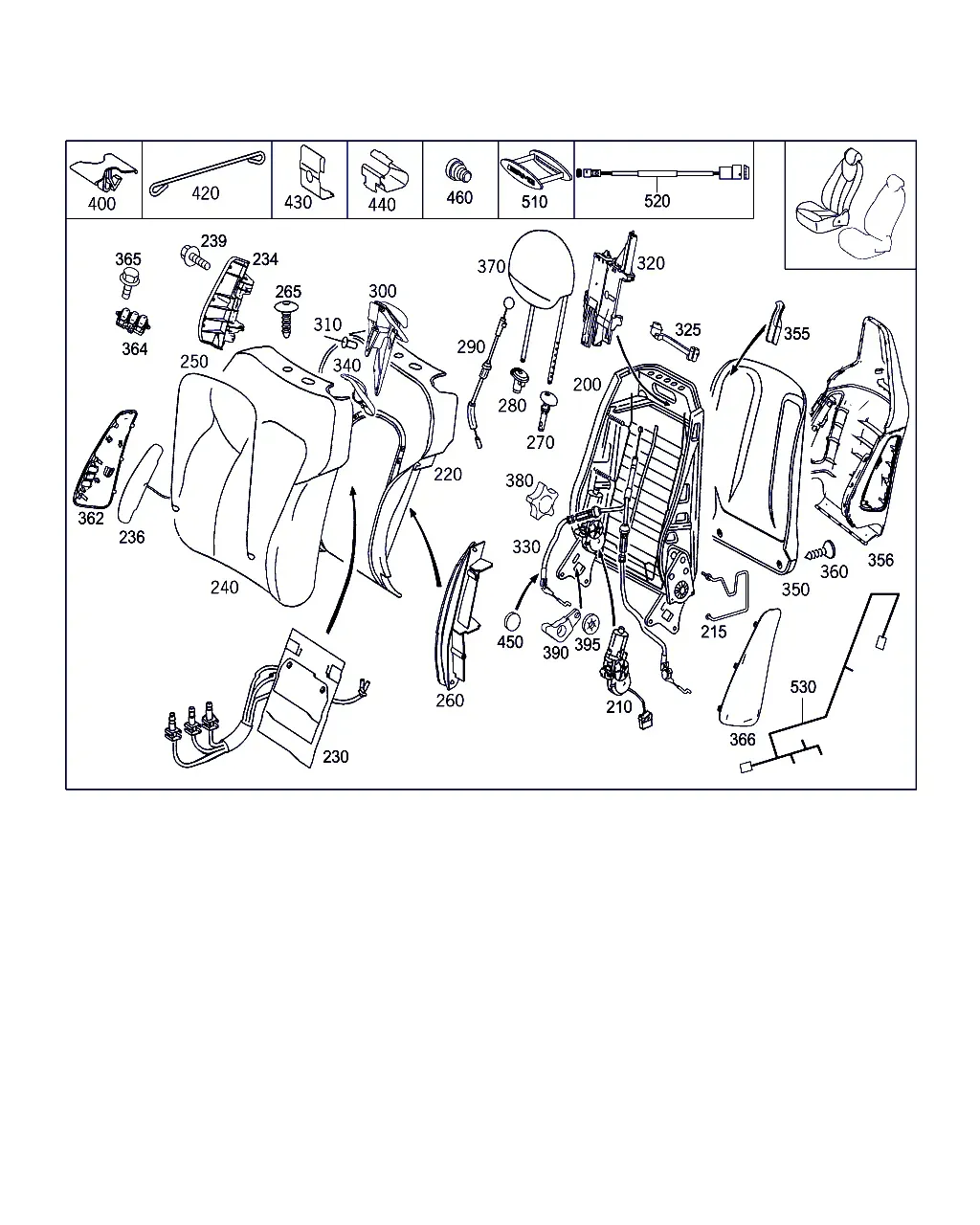 Right Seat diagram