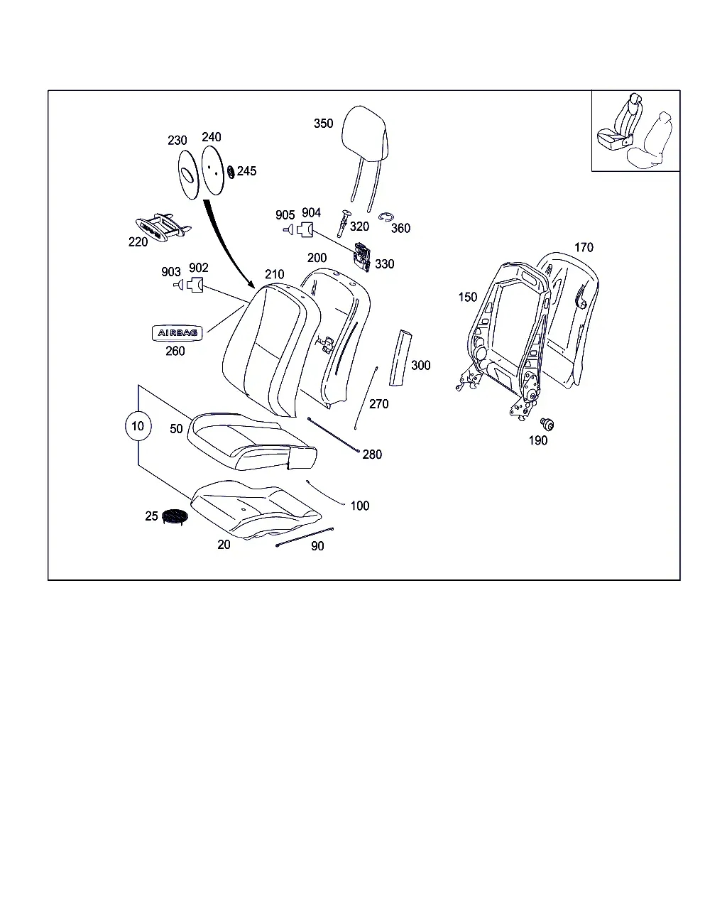 Right Seat diagram