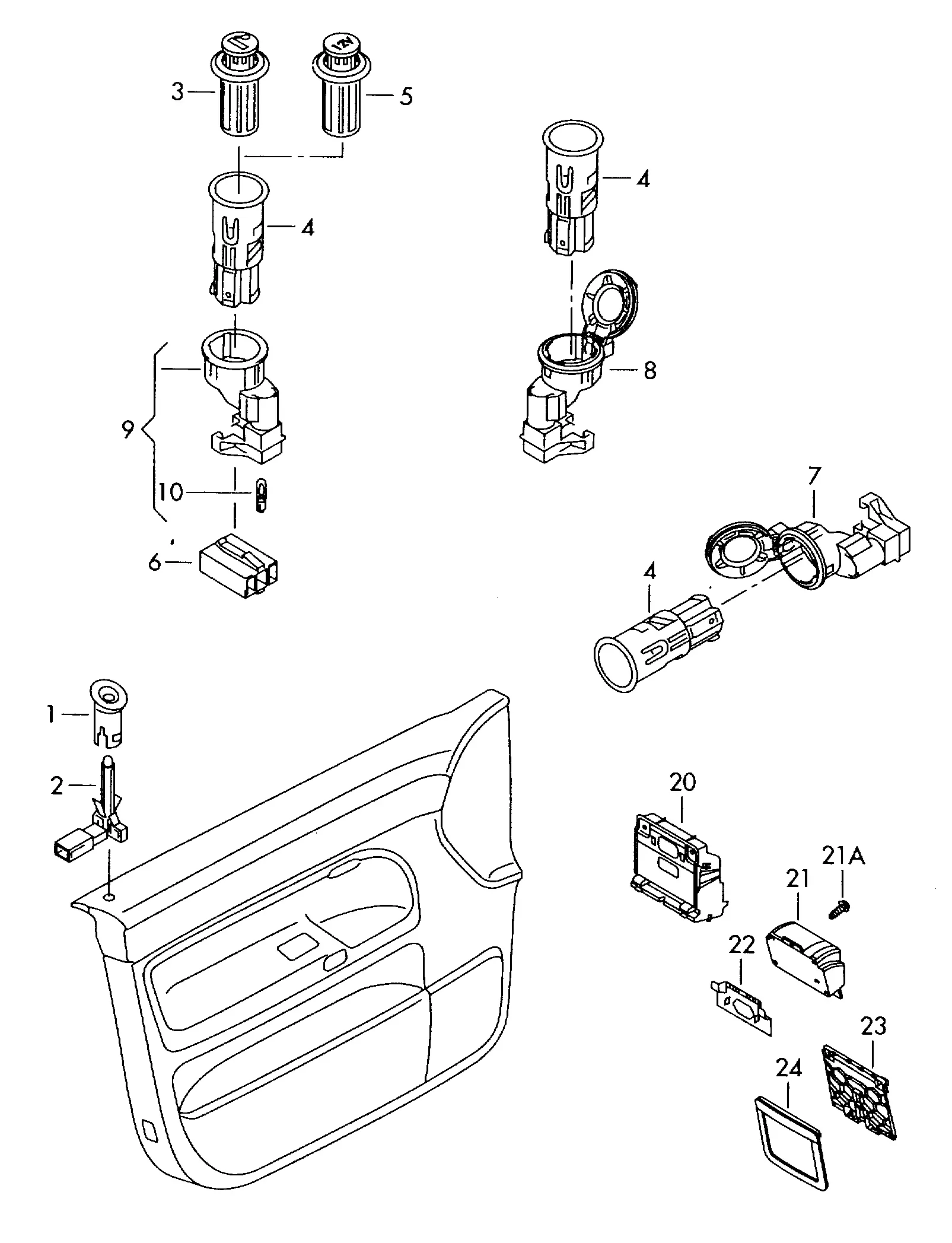 Прикуриватель и розетка diagram