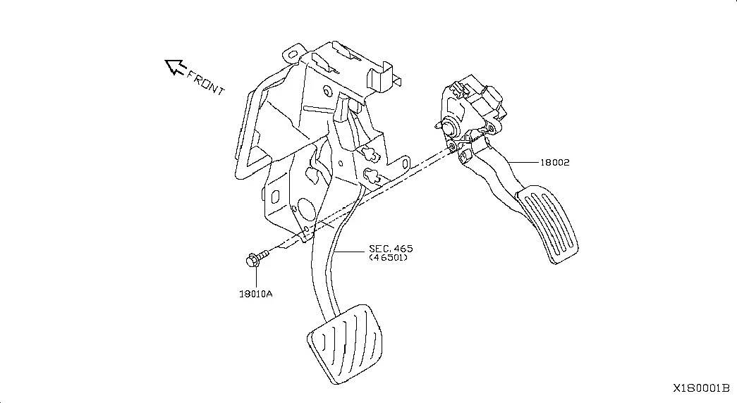 Accelerator Linkage diagram