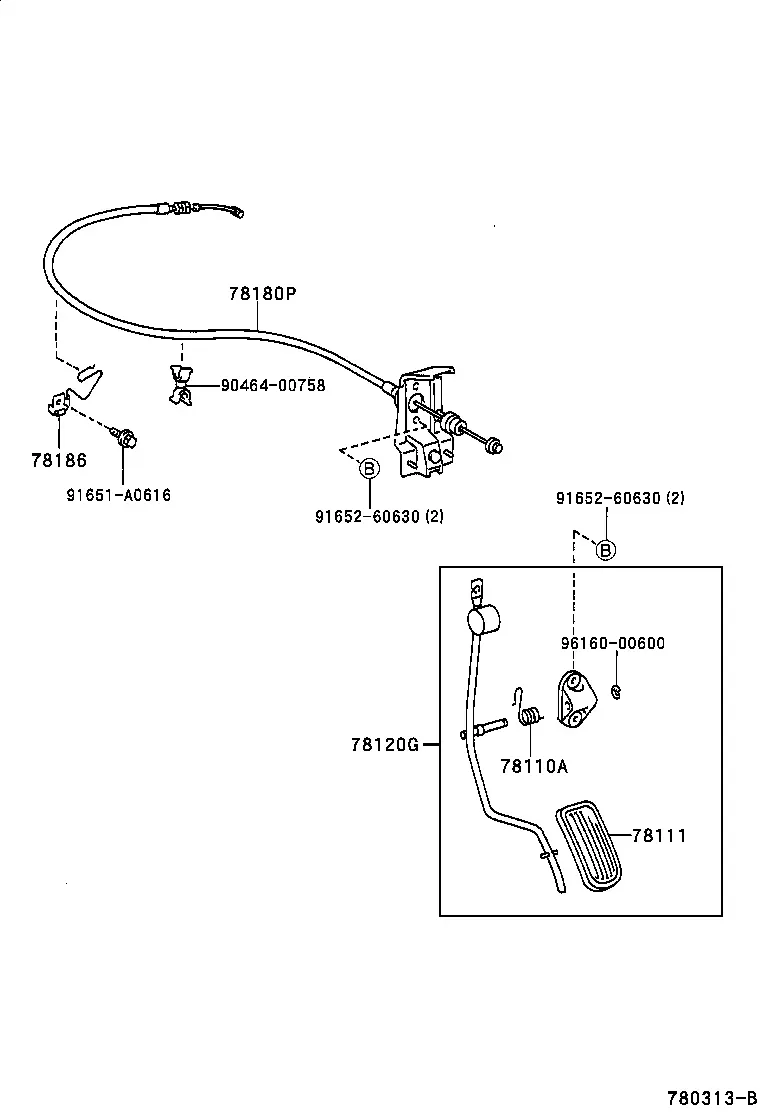 Accelerator Linkage diagram