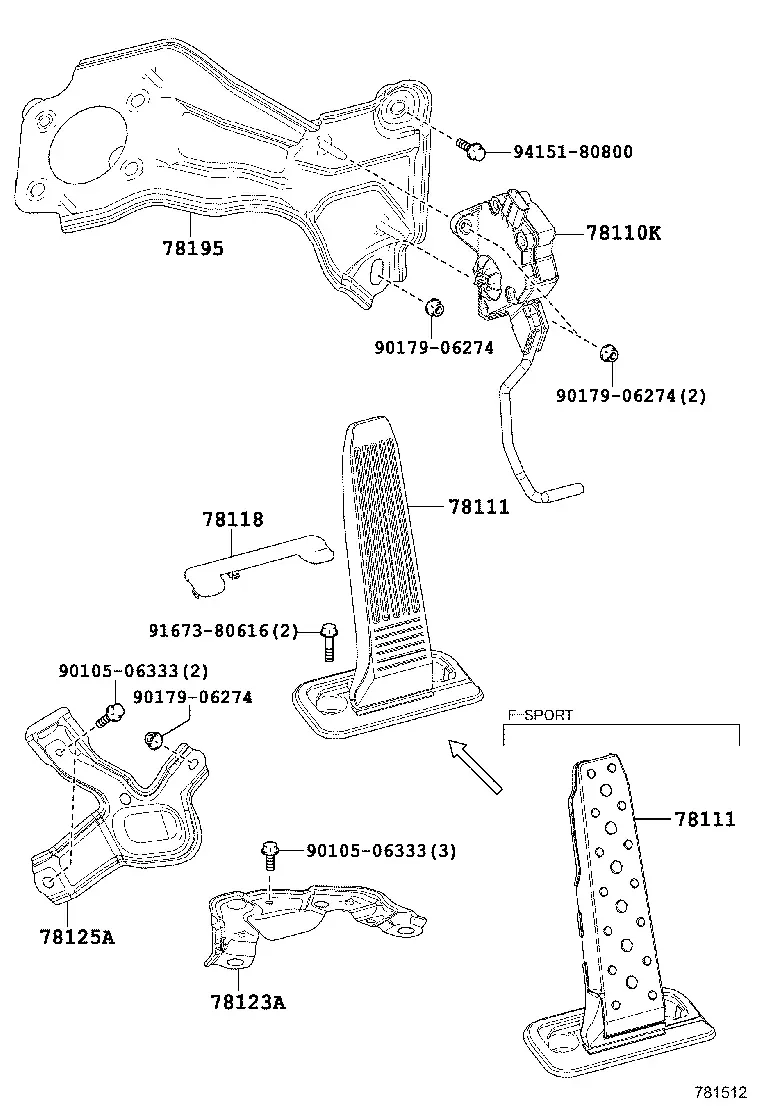 Accelerator Linkage diagram