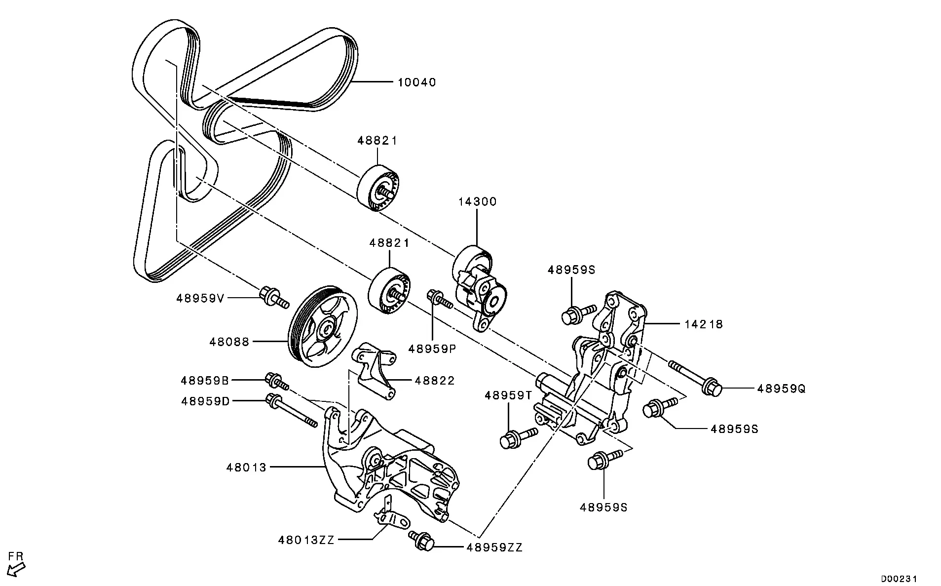 Power Steering Pump Drive diagram