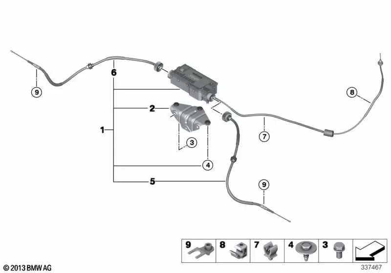 Привод стояночного тормоза diagram