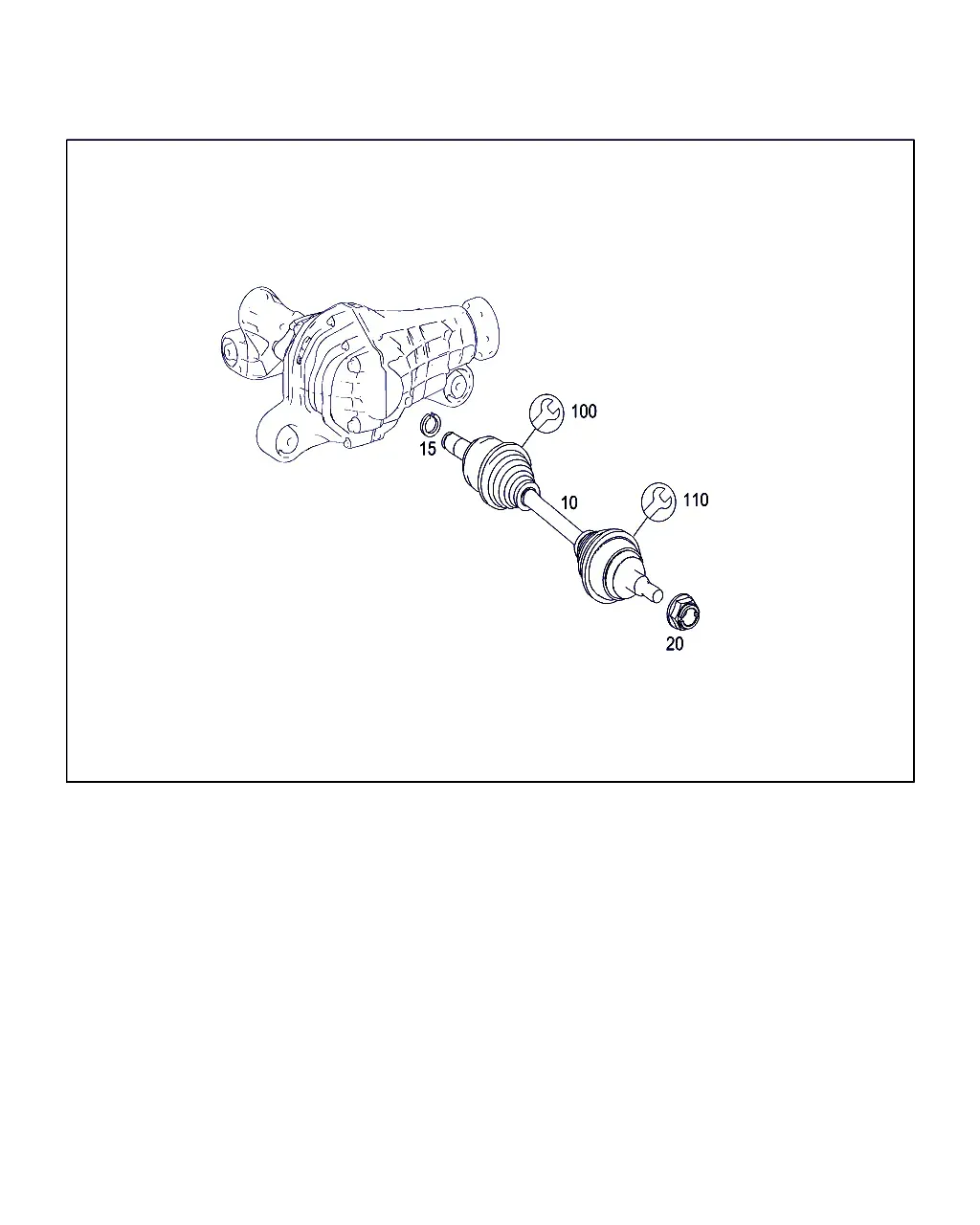Front Axle Drive Shaft diagram