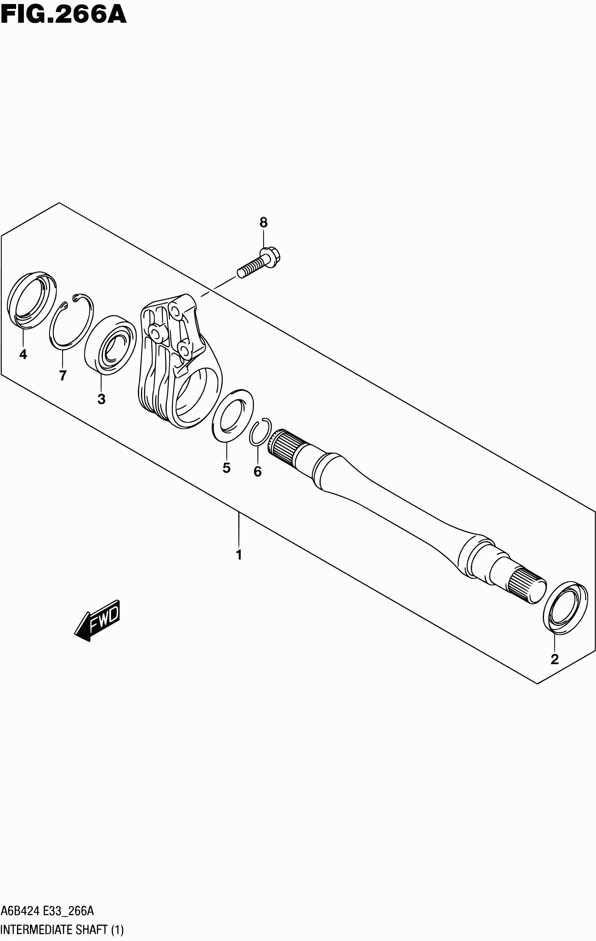 Intermediate Drive Shaft diagram