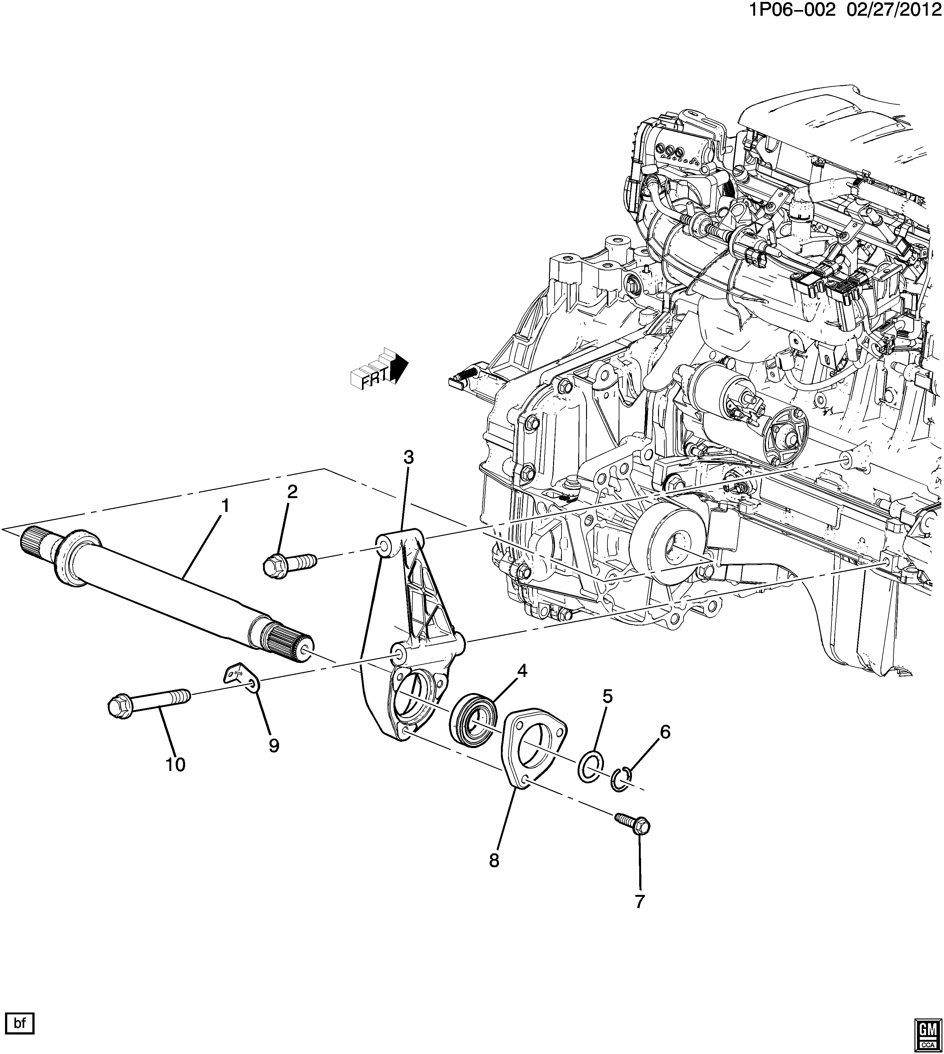 Front Drive Intermediate Shaft diagram