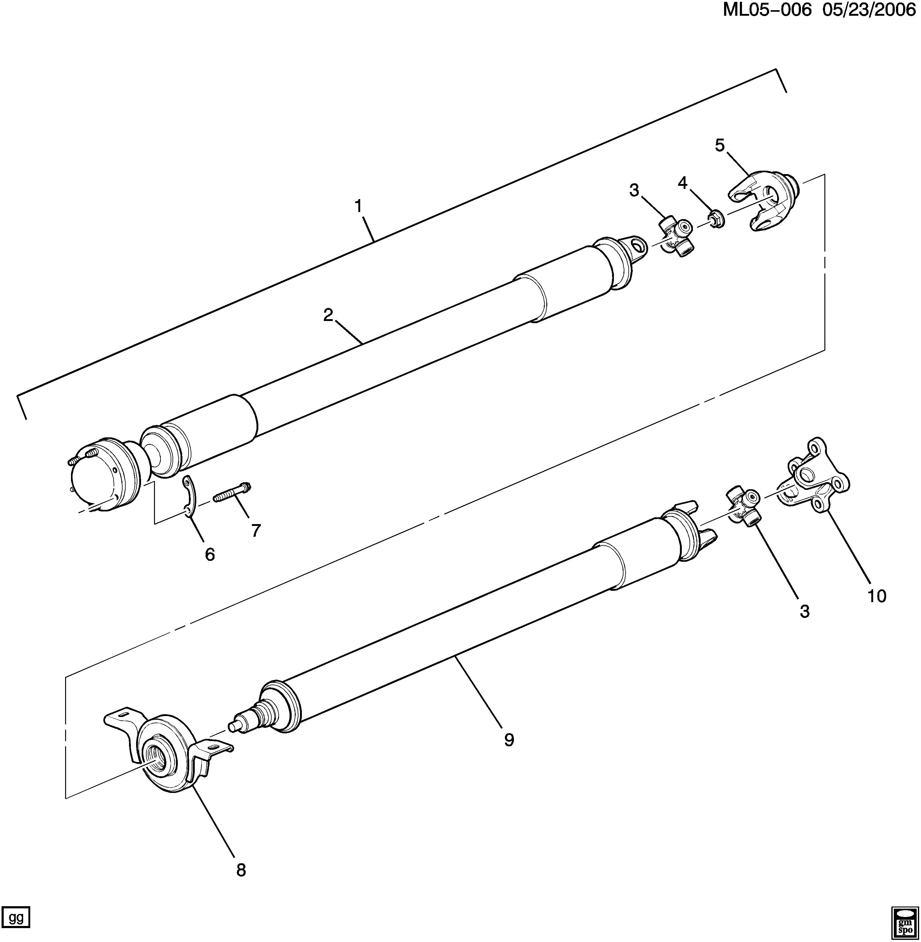 Propeller shaft diagram