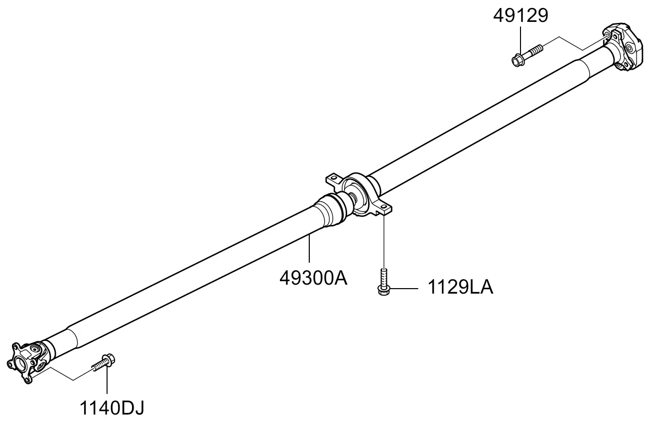 Propeller shaft diagram