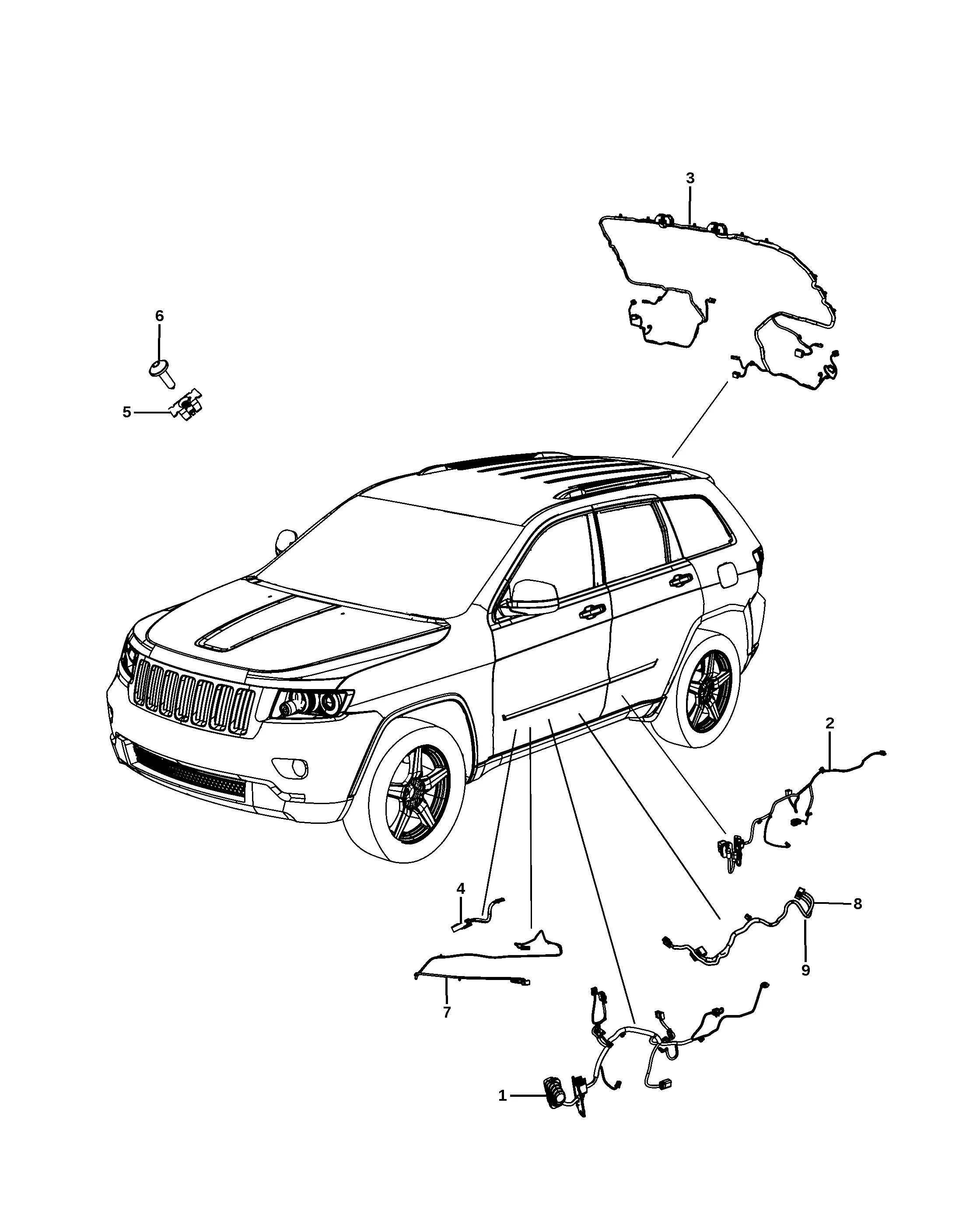 Door and Liftgate Wiring diagram