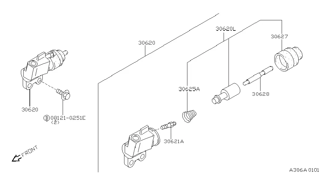 Clutch Slave Cylinder diagram