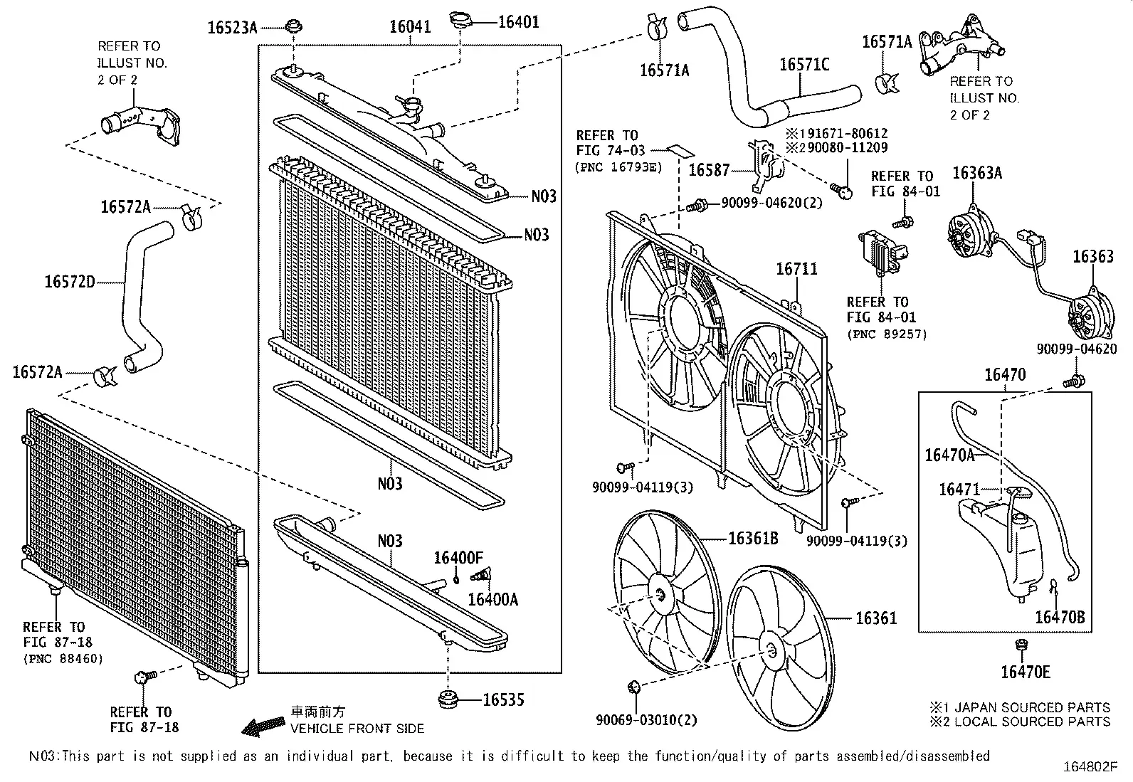 Radiator and Water Outlet diagram