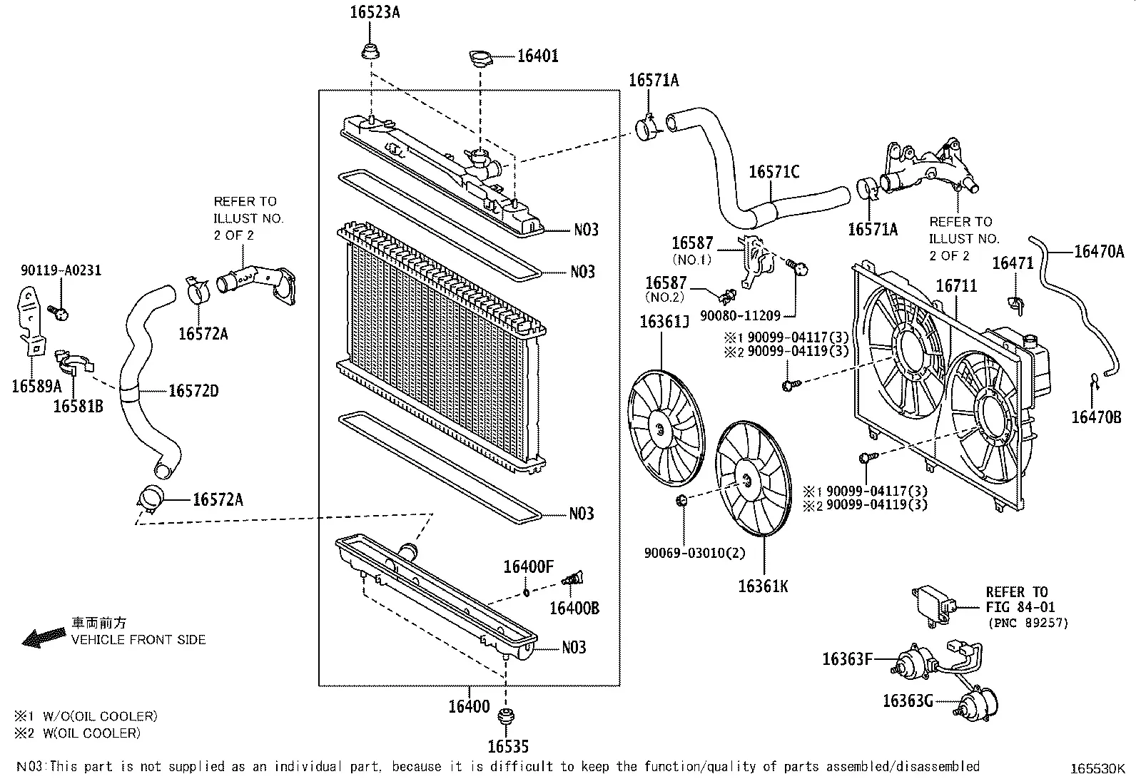 Radiator and Water Outlet diagram