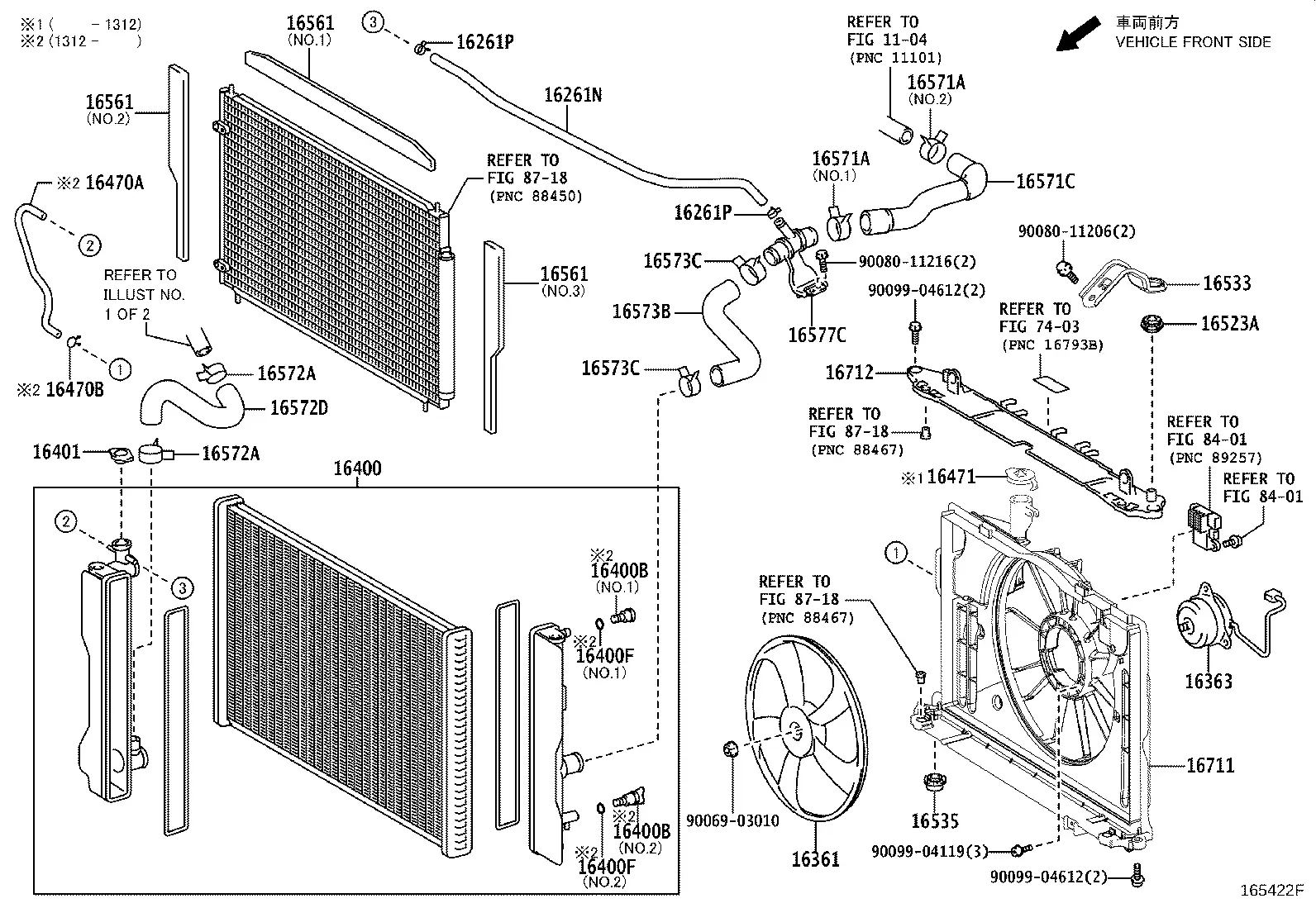 Radiator and Water Outlet diagram