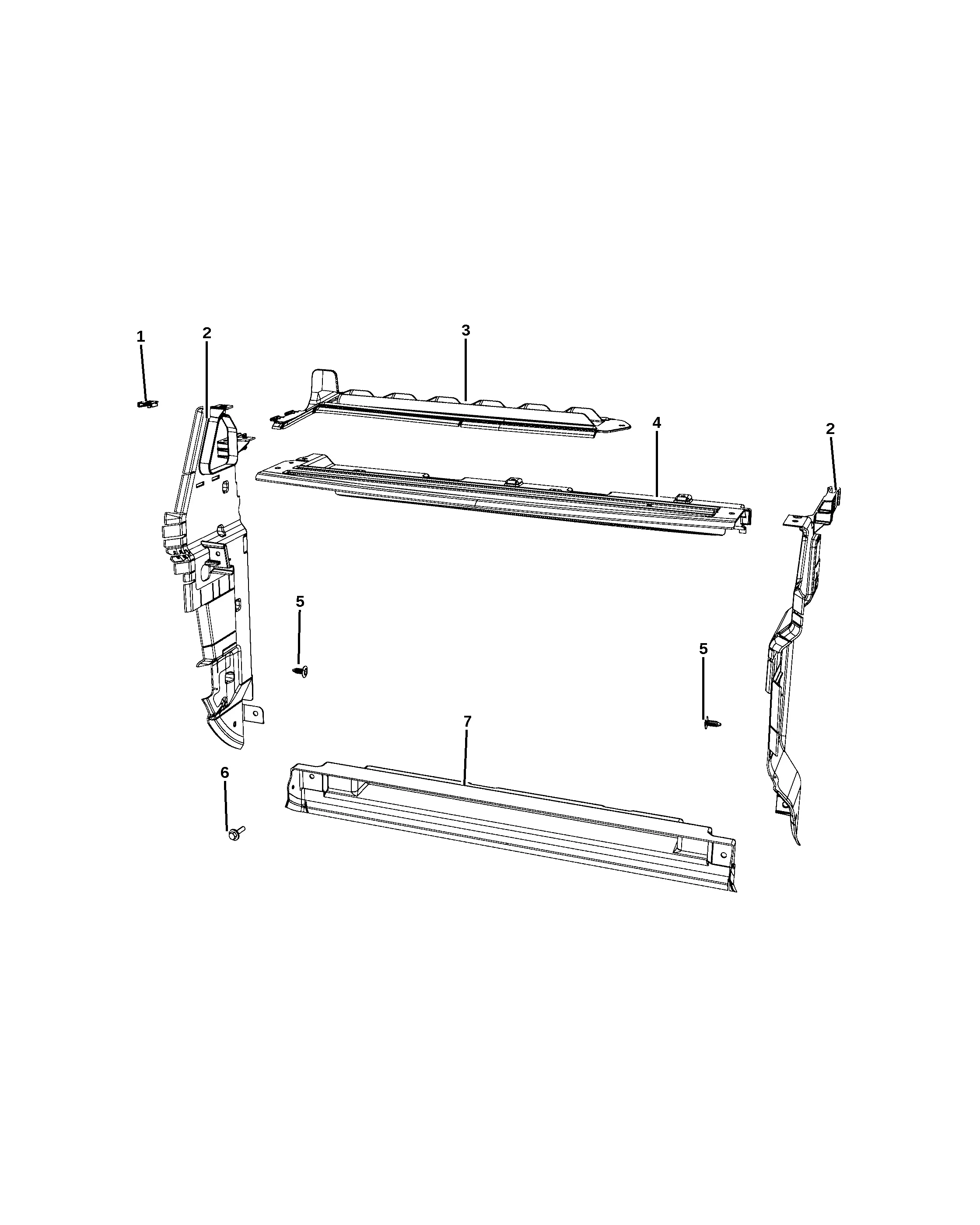 Radiator seals and baffles diagram