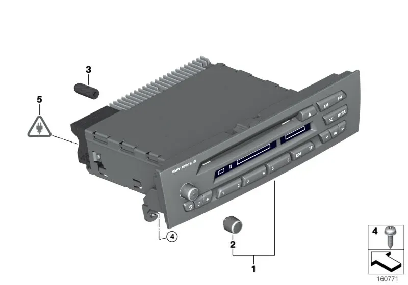 Car radio diagram