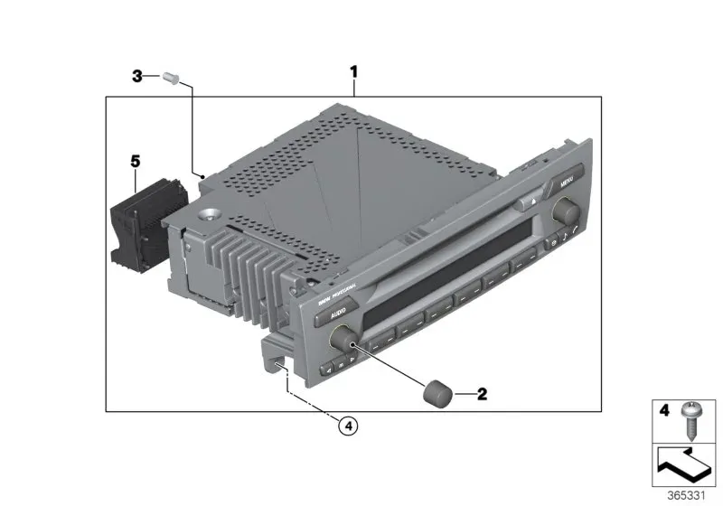 Car radio diagram