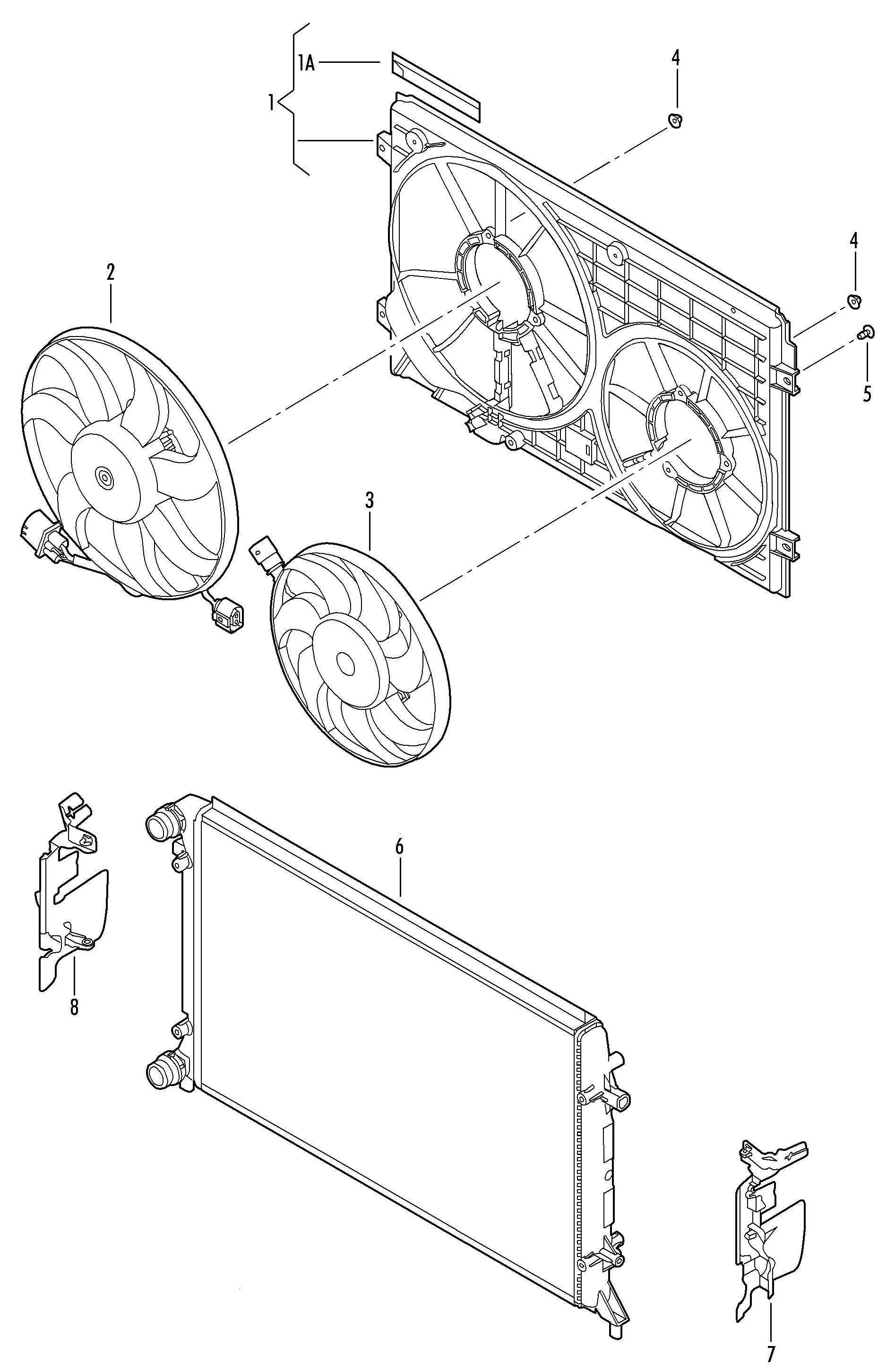 Dual Fan Shroud diagram