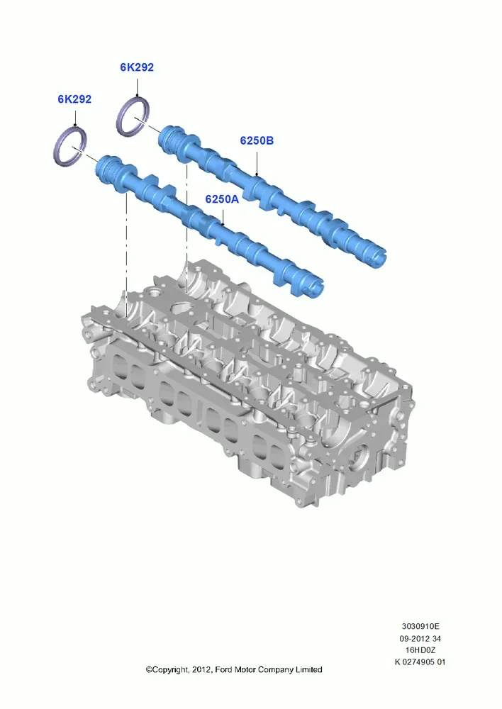 Camshaft diagram