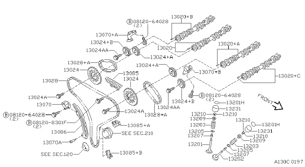 Camshaft and Valve Train diagram