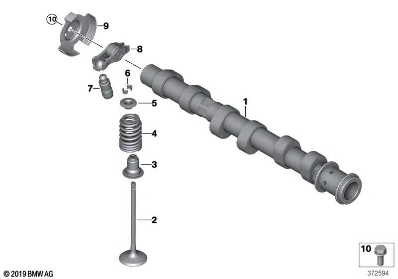 Intake Camshaft diagram