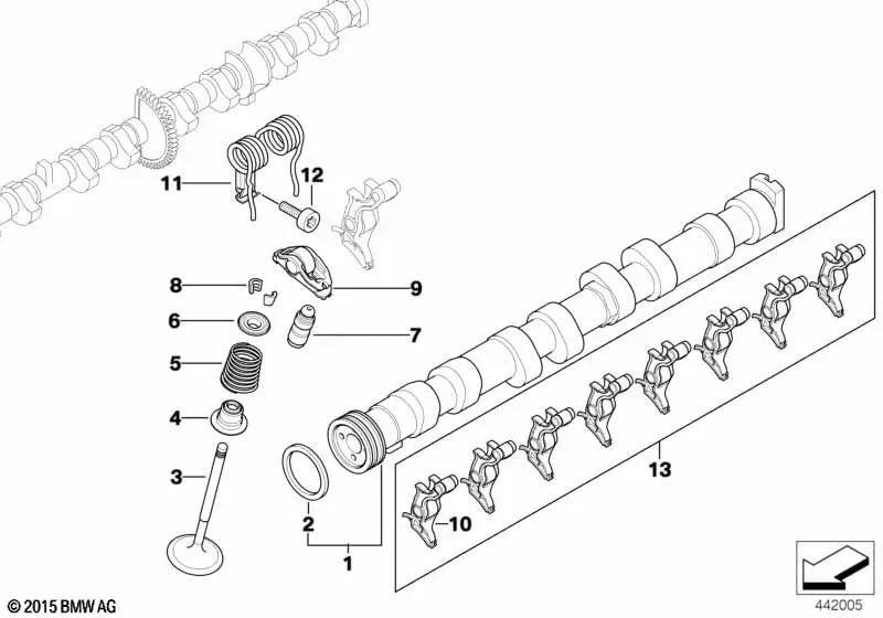 Intake Camshaft diagram