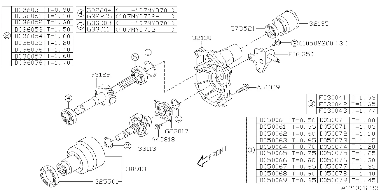 Manual Transmission Transfer Case and Extension diagram
