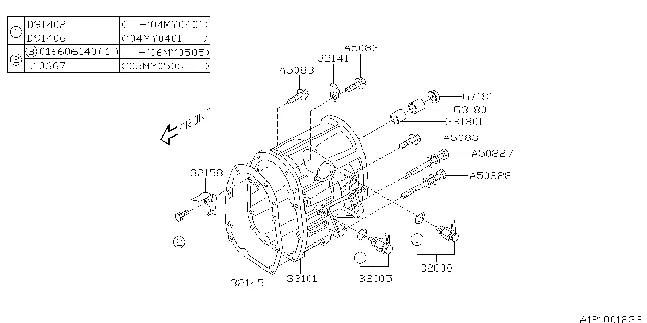 Manual Transmission Transfer Case and Extension diagram