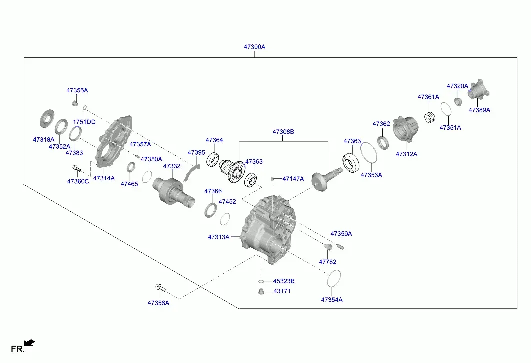 Transfer Case Assembly diagram