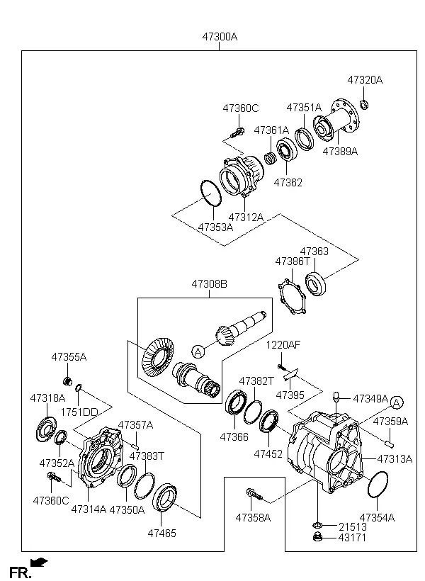 Transfer Case Assembly diagram