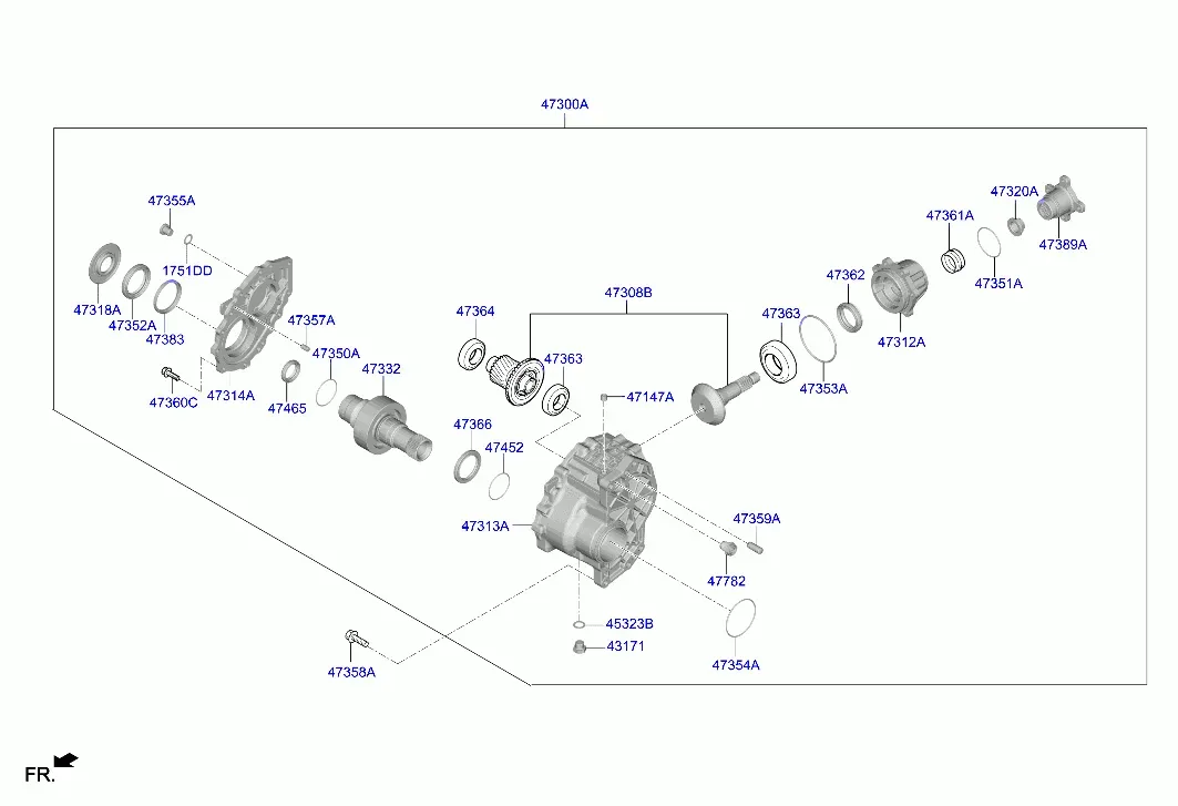 Transfer Case Assembly diagram