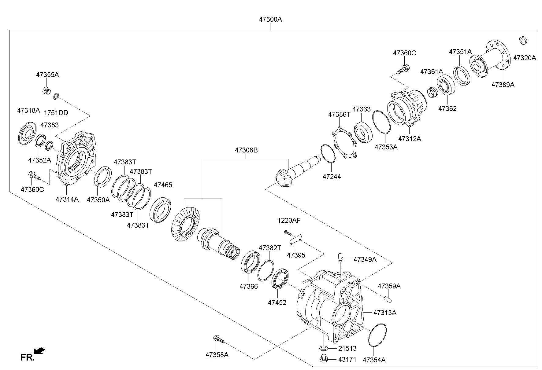 Transfer Case Assembly diagram