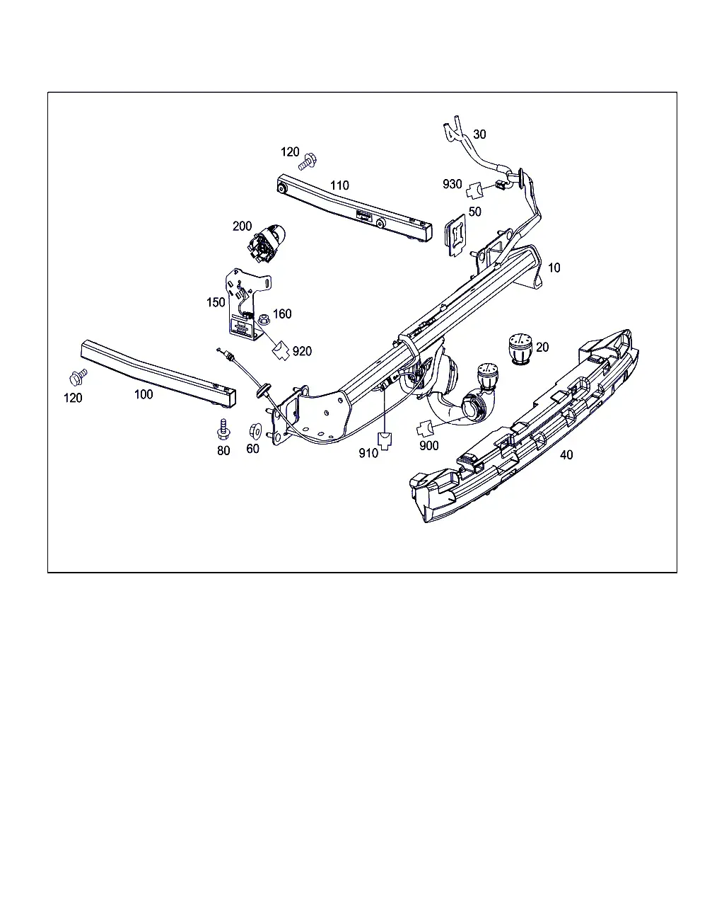 Tow Bar Electrical Connector diagram