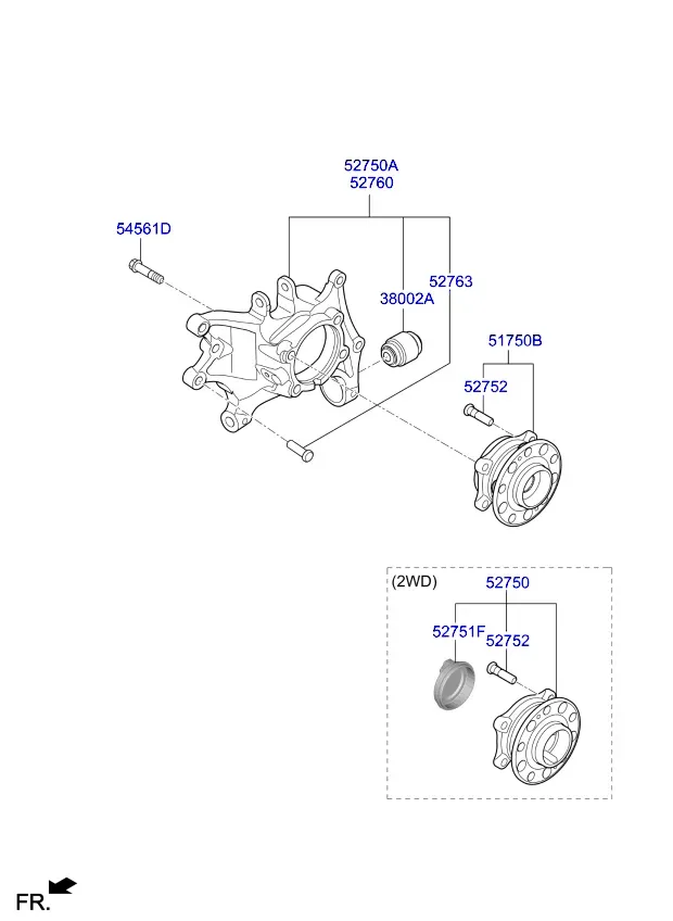 Rear wheel hub diagram