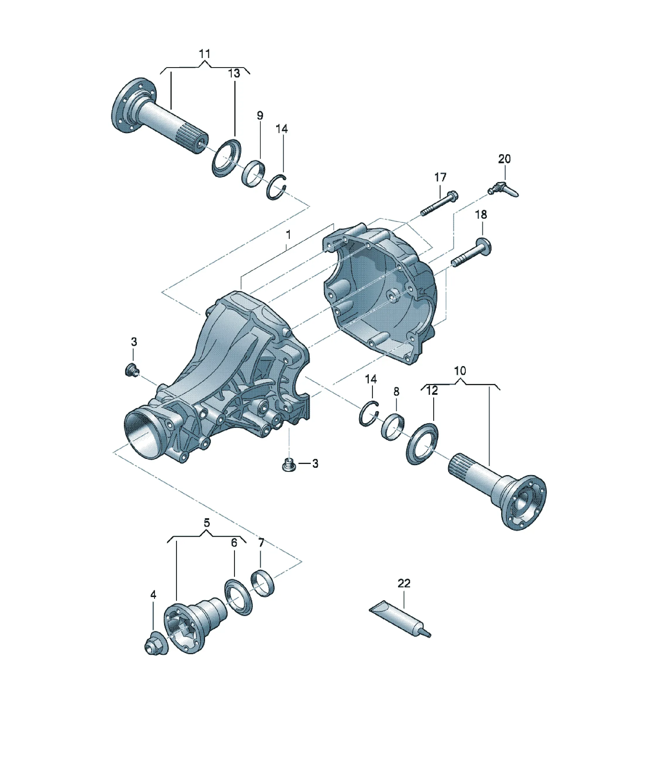 Final drive housing diagram