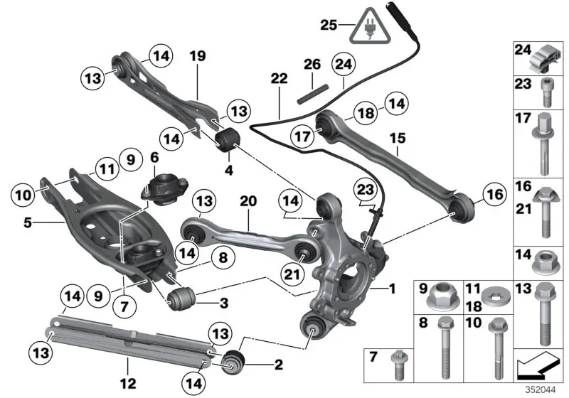 Rear suspension diagram