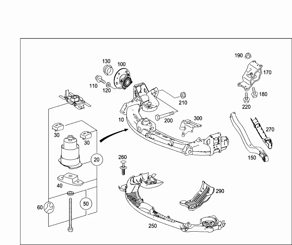 Rear suspension diagram