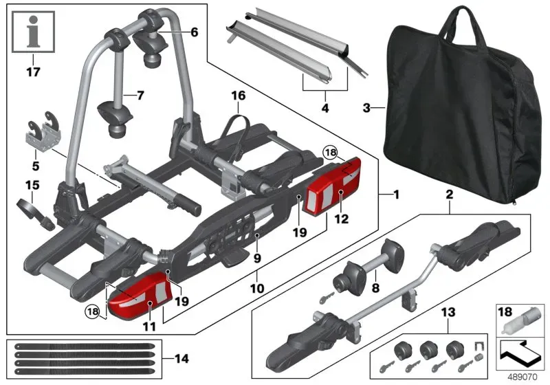 Bicycle rack diagram
