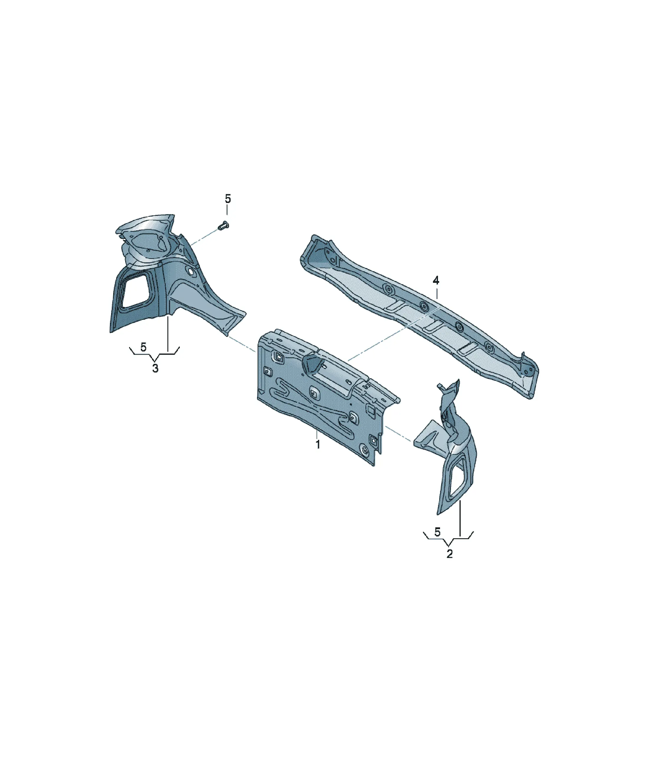 Rear cross panel diagram
