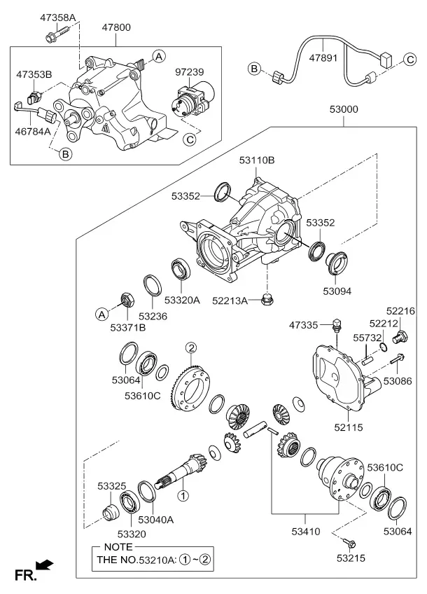 Rear differential diagram
