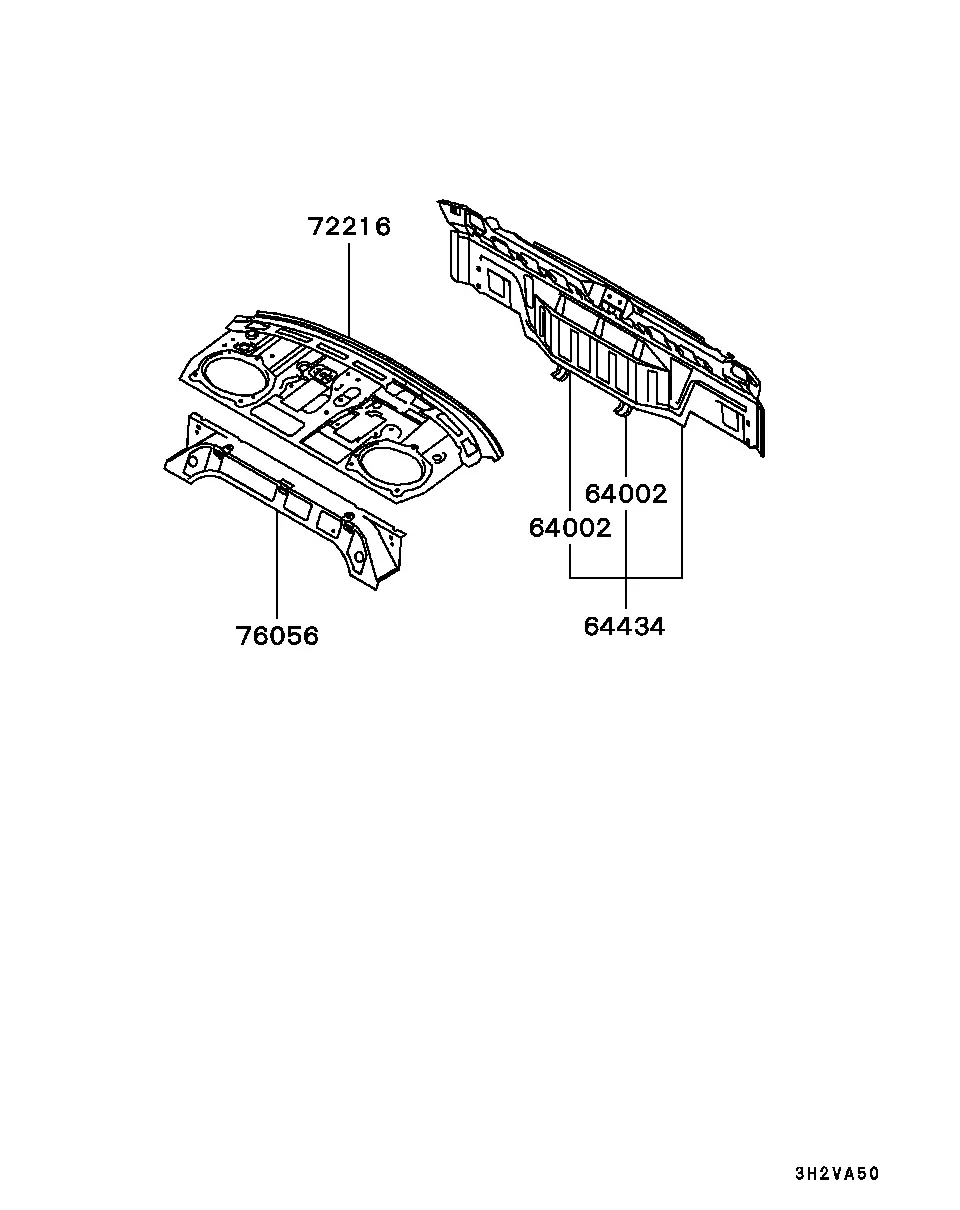 Rear body structure diagram