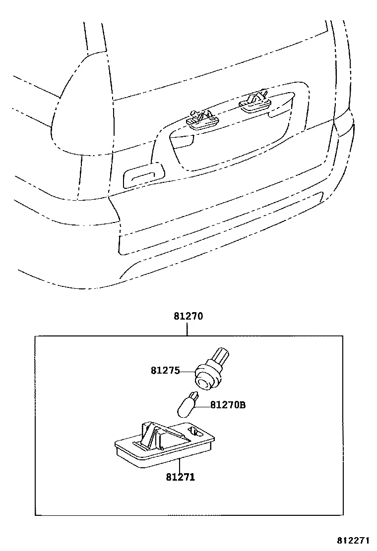 License plate lamp diagram