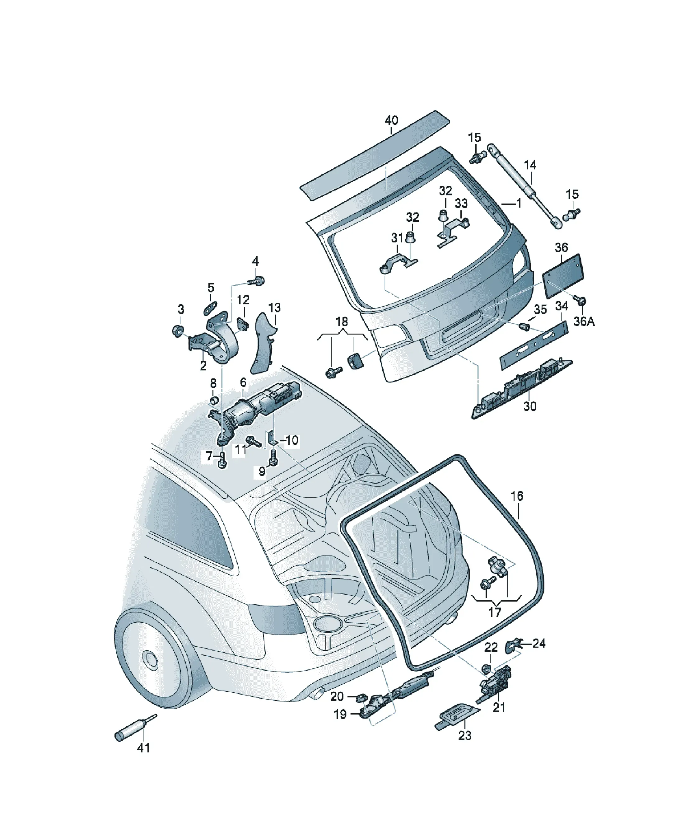 Trunk lid diagram
