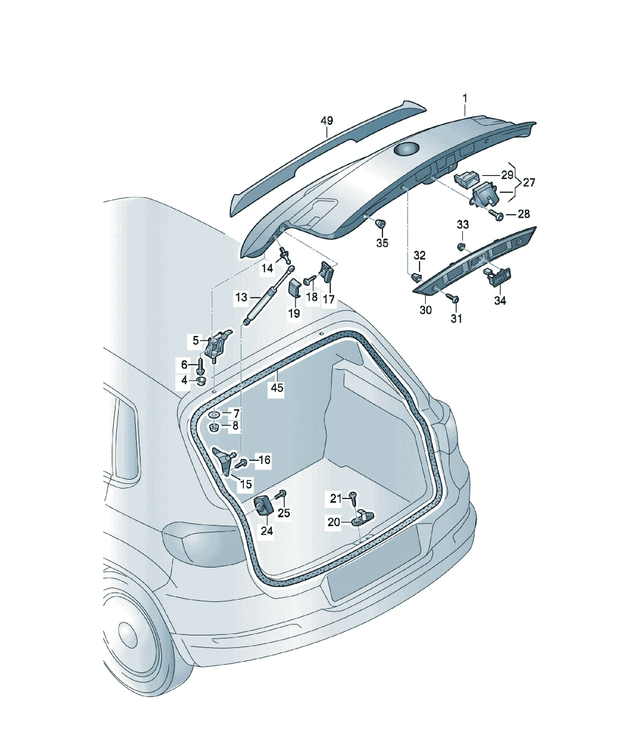 Trunk lid diagram