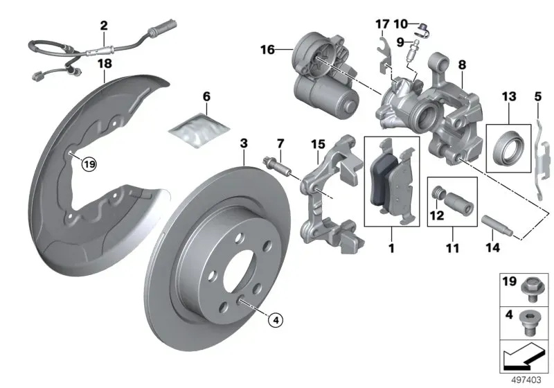 Rear brake diagram