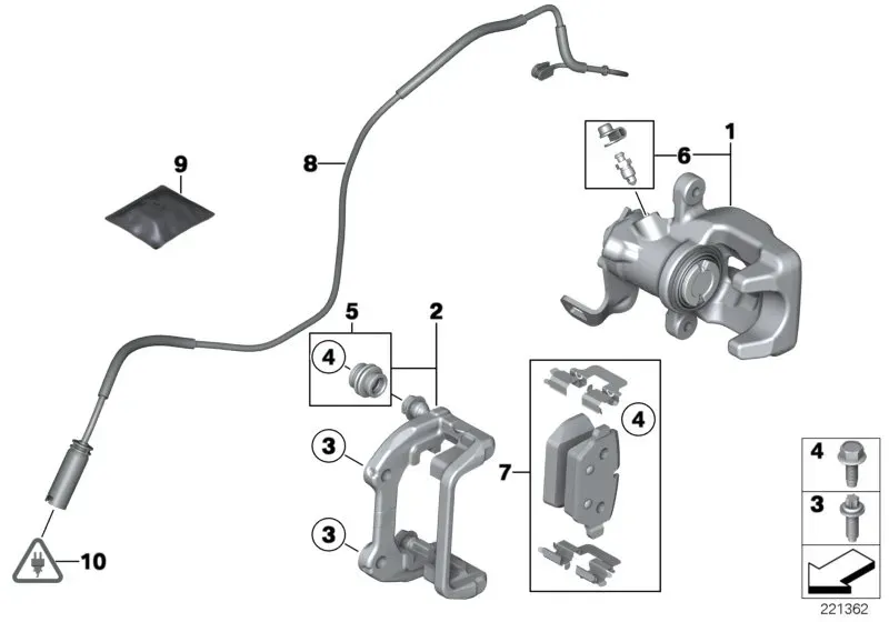 Rear brake diagram